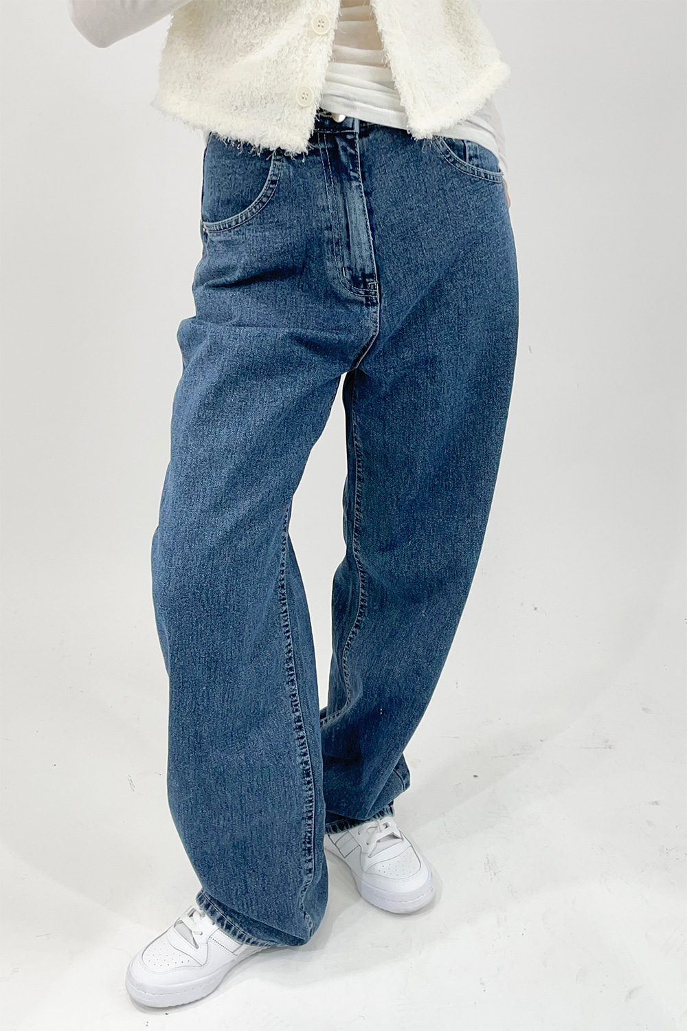 daily wide boy denim pants (2colors)