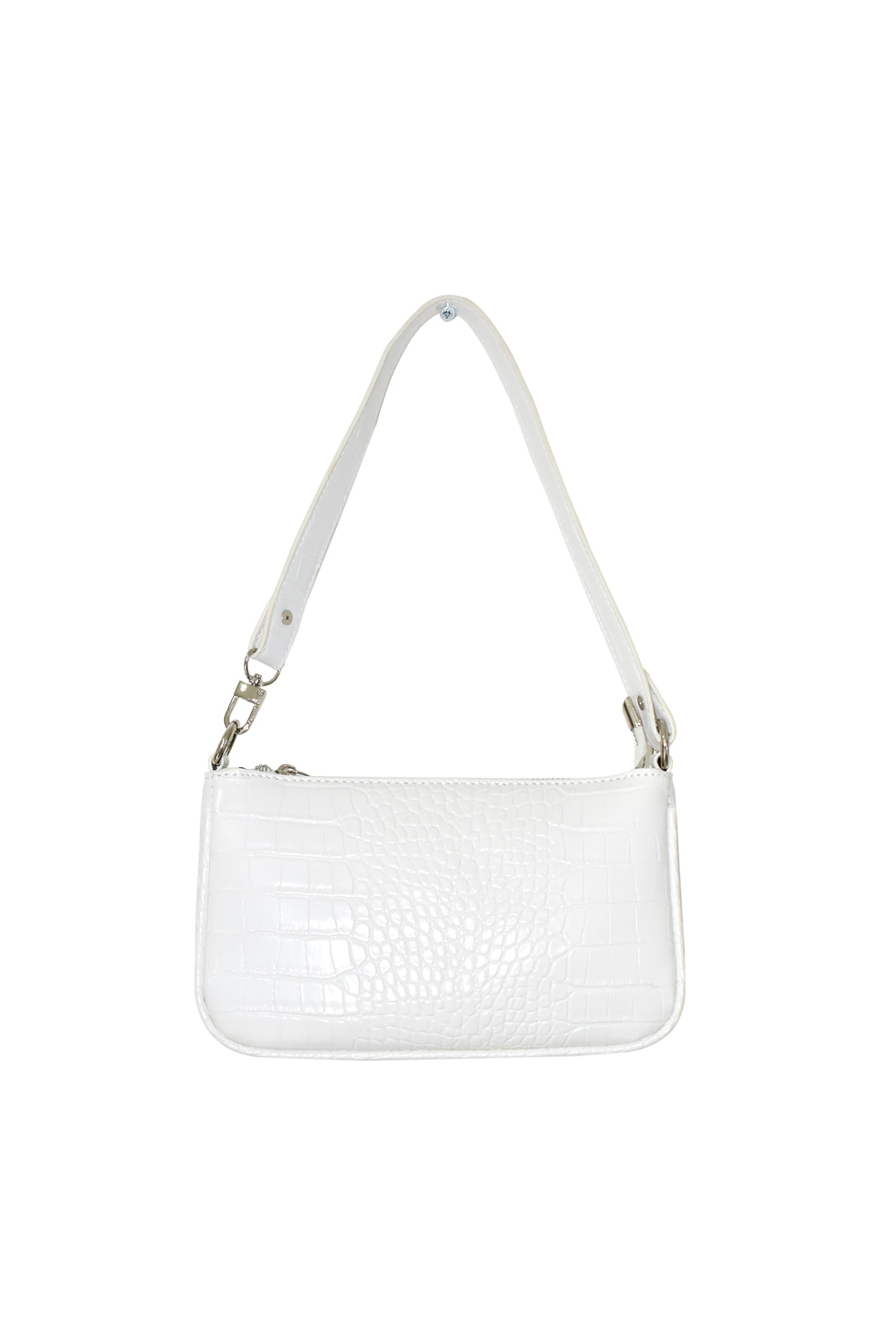 mini crocodile bag (white)