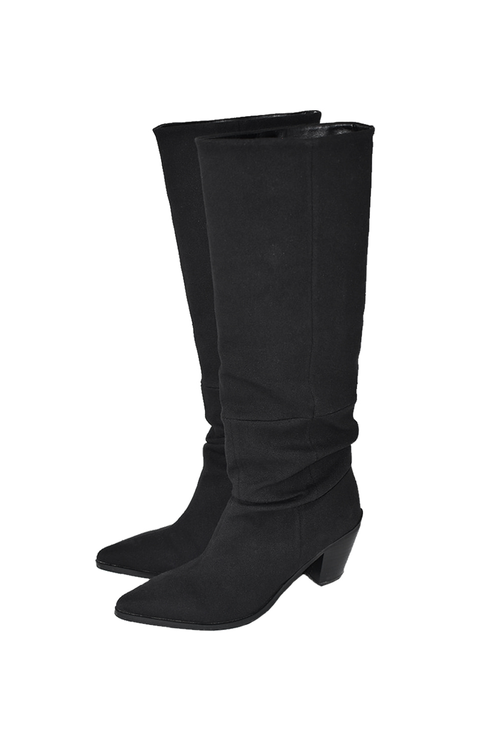 linen long western boots (2colors)