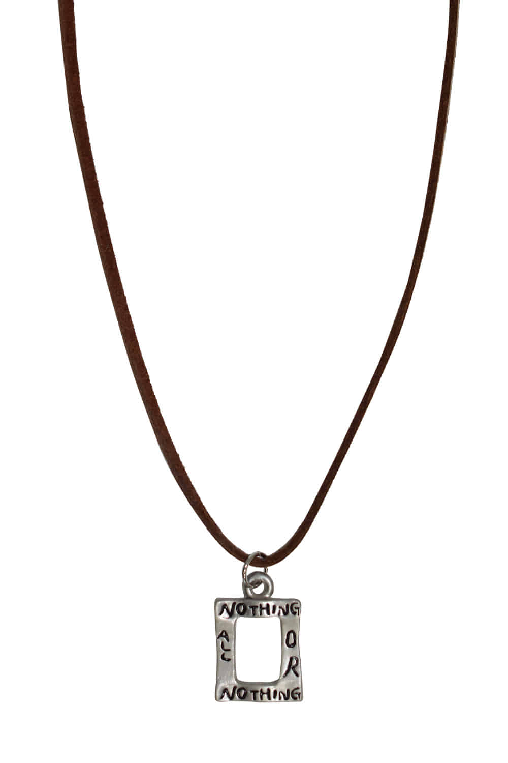 square lettering necklace