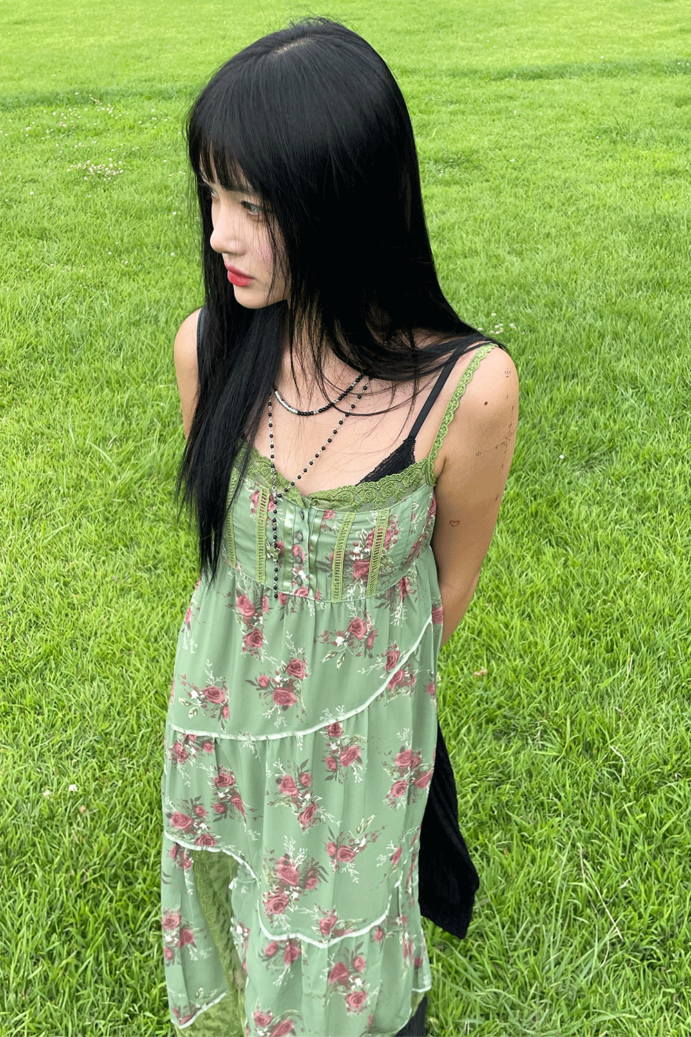 isabel floral dress (green)