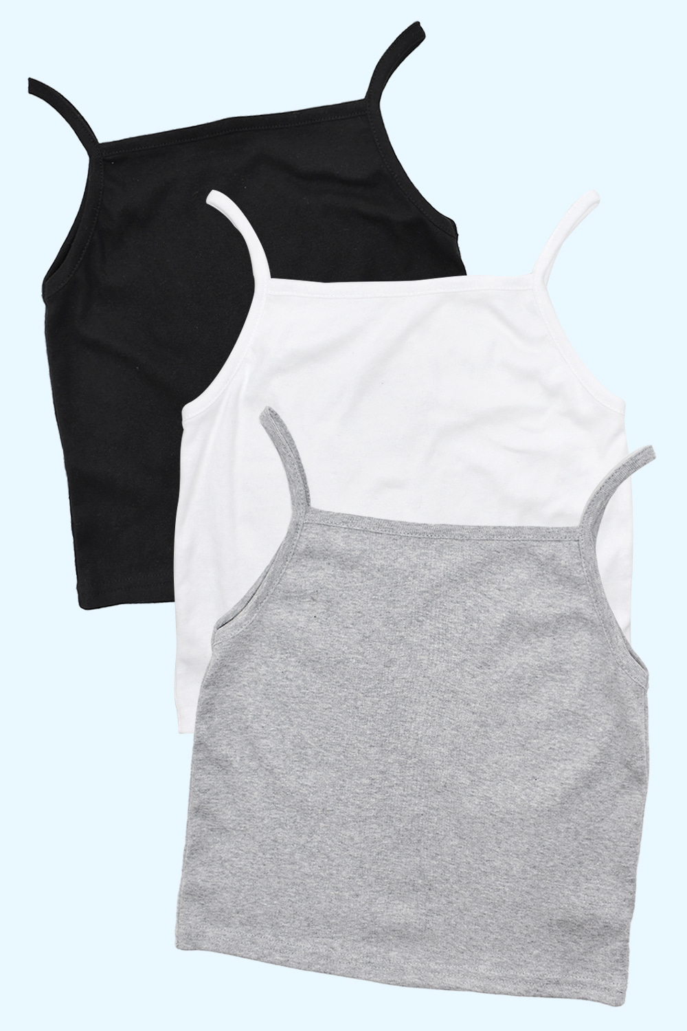 daily crop sleeveless top (3colors)