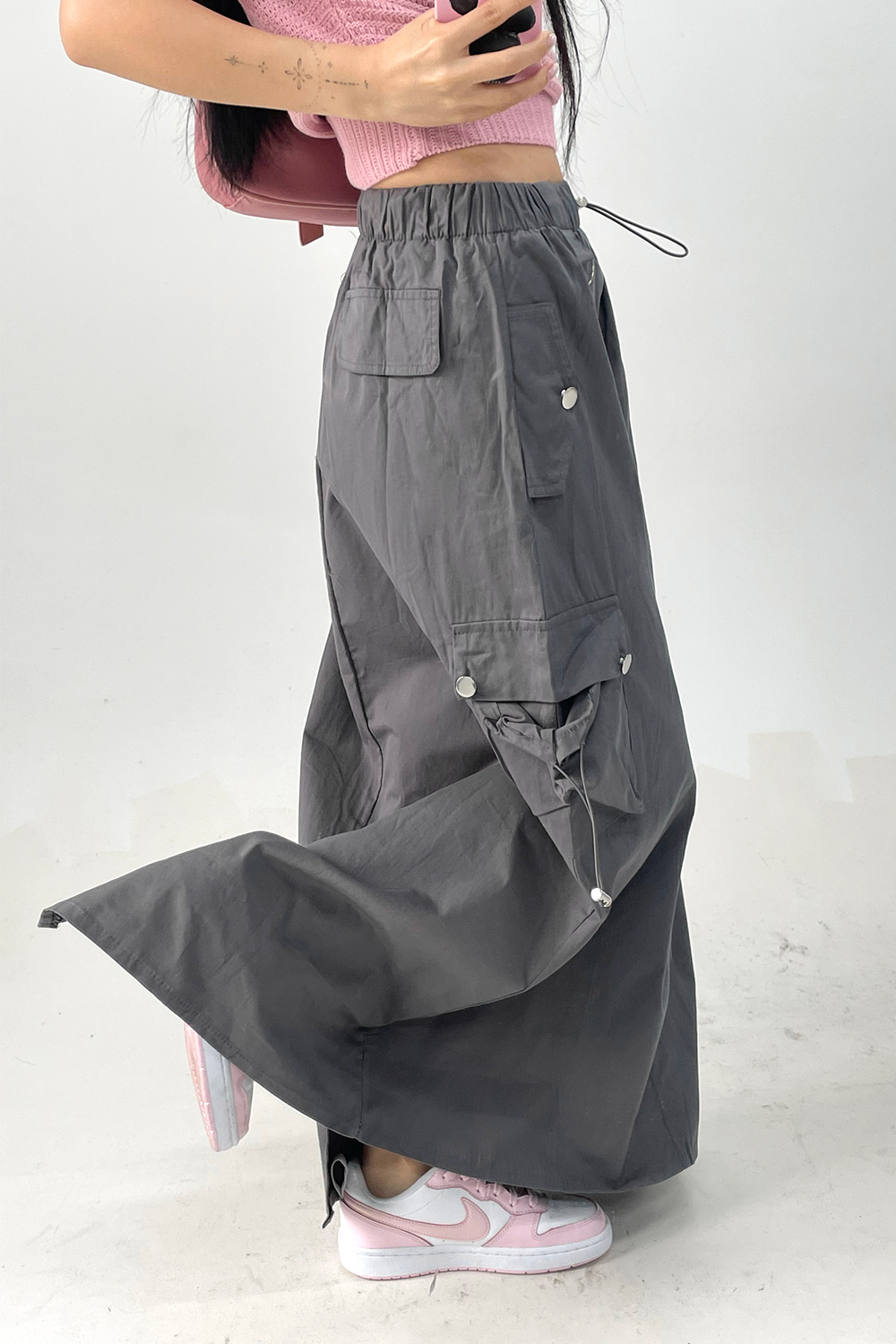 milly cargo long skirt (3colors)