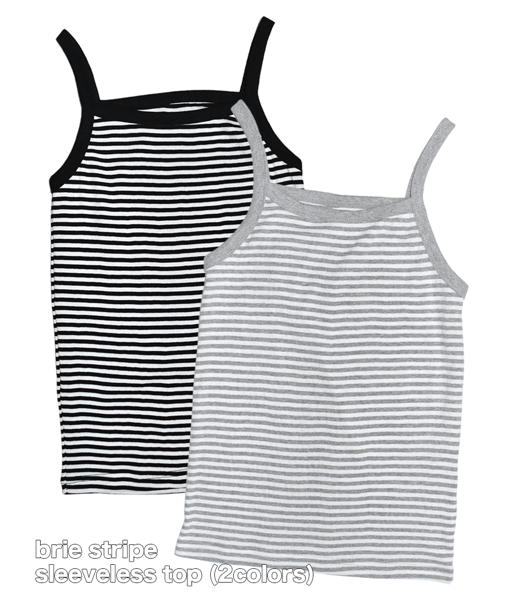 brie stripe sleeveless top (2colors)