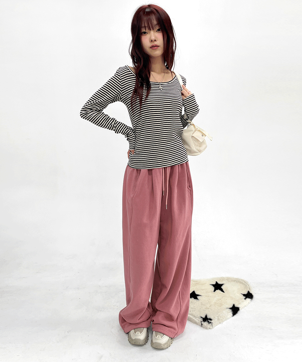 anise string wide pants (4colors)