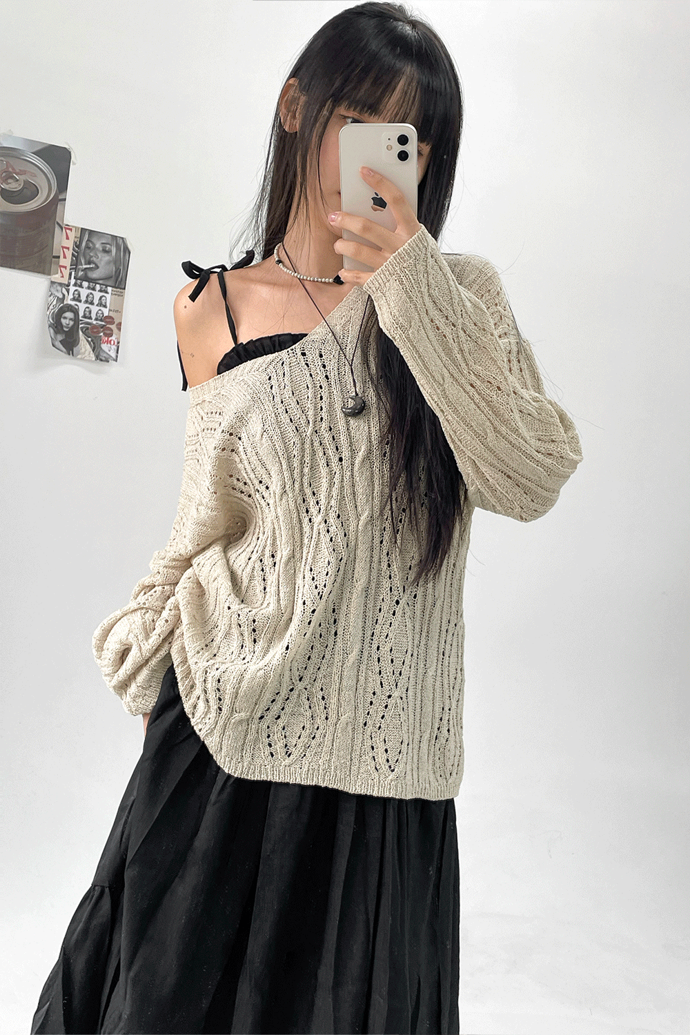 scarsy strap loose knit (5colors)