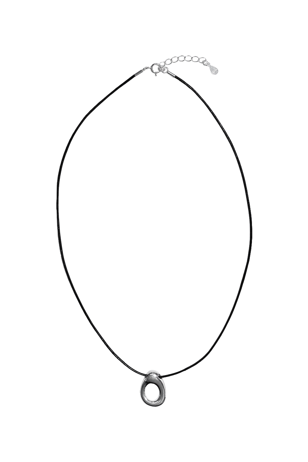 silver hole necklace