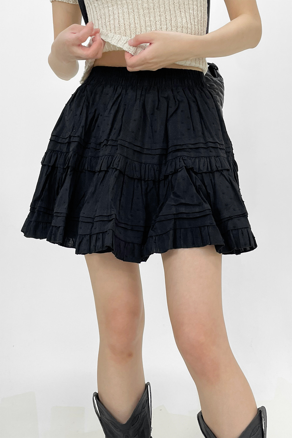 lemang flare mini skirt (2colors)