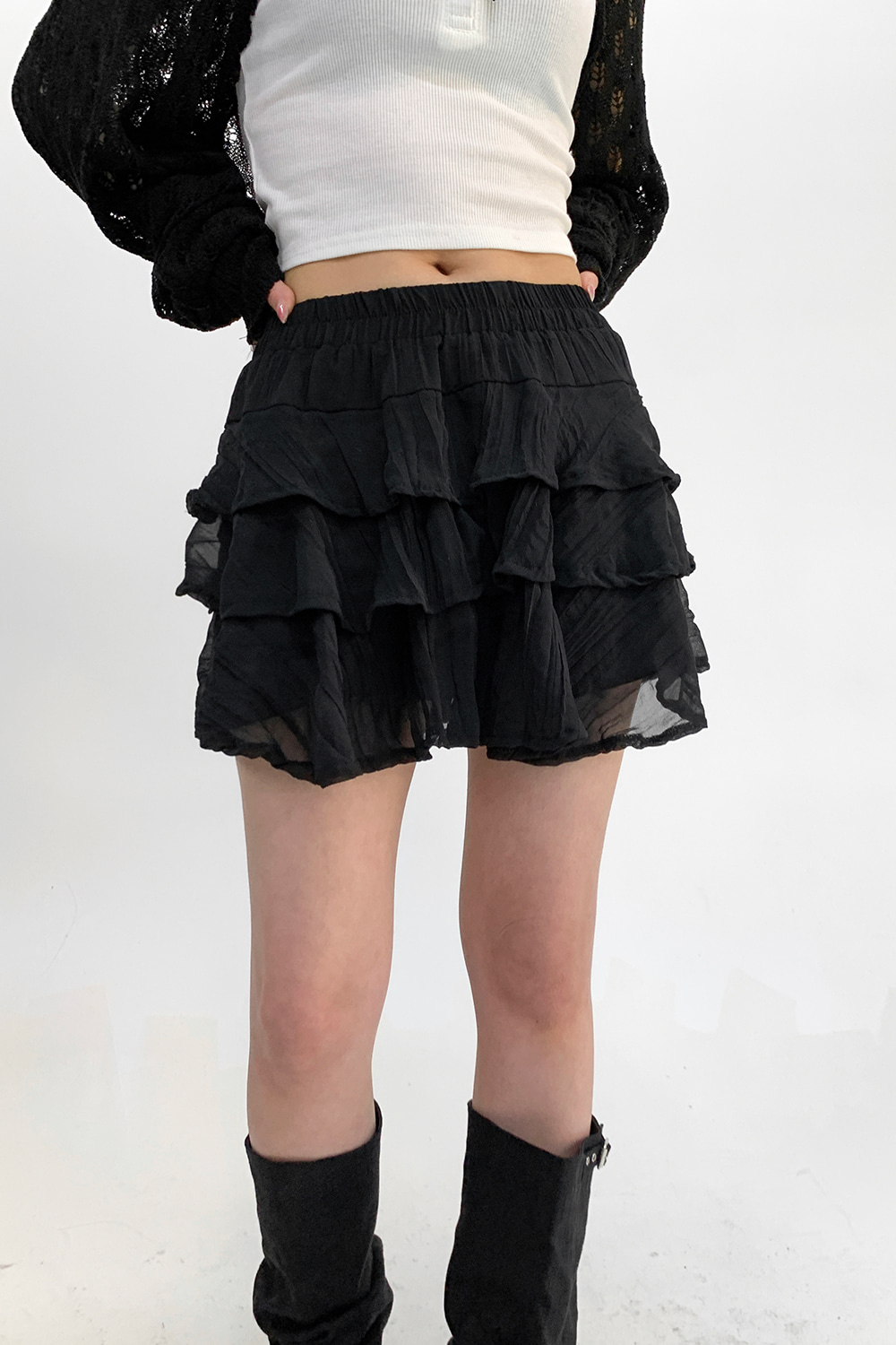 glow mini cancan skirt (2colors)