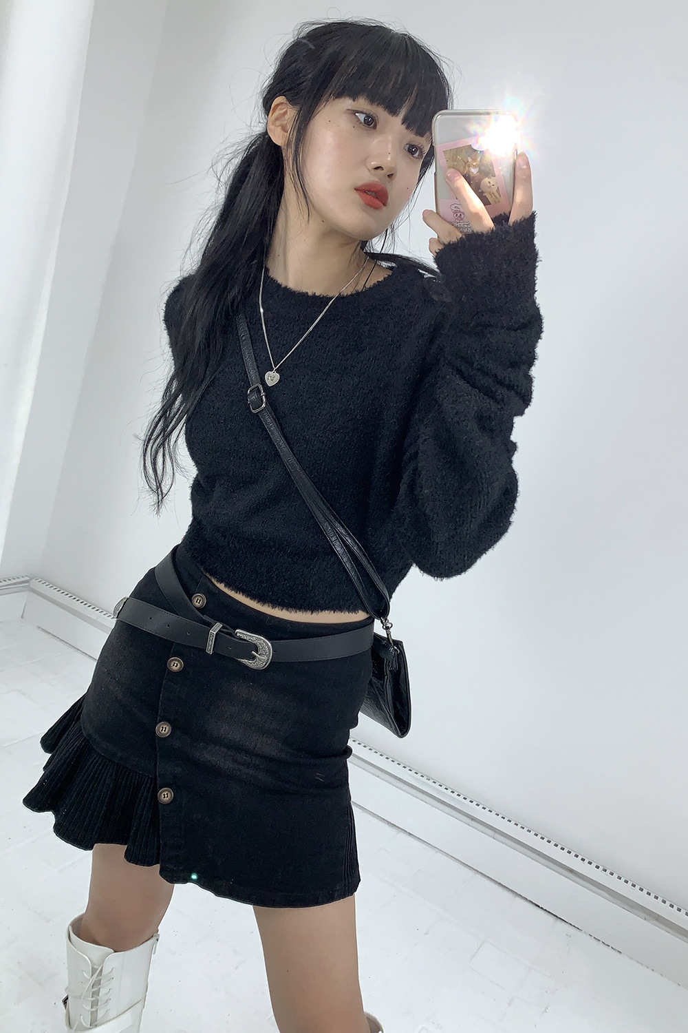 neo warmer crop knit (3colors)