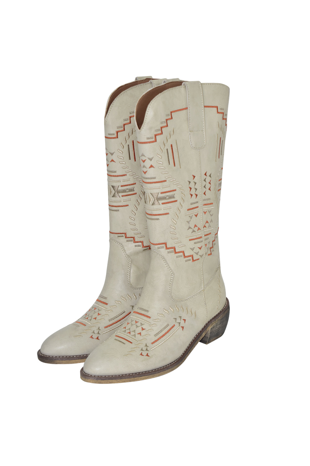mov western boots (ivory)